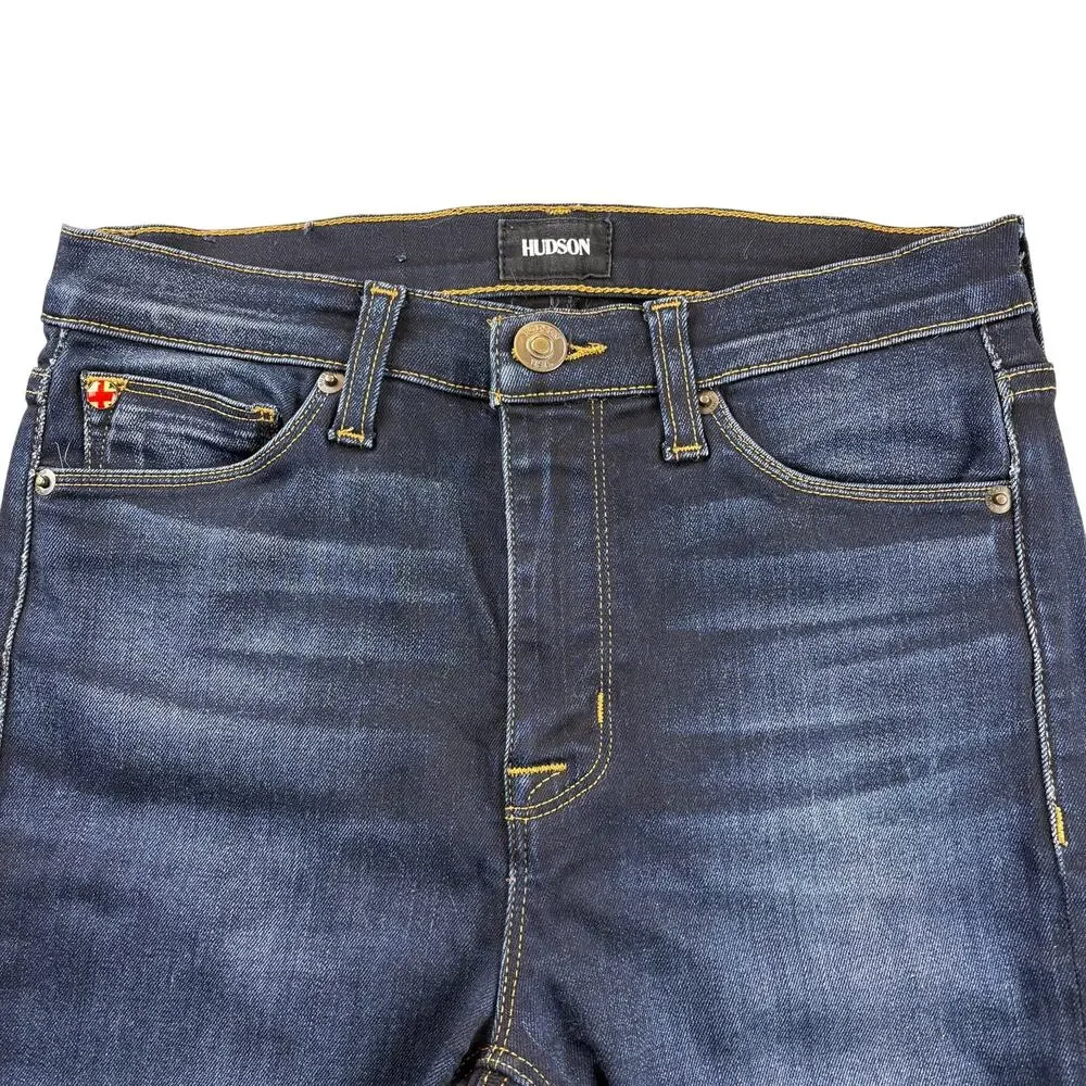 Hudson Skinny Jeans 26 Dark Wash Barbara High Waist Super Skinny Ankle